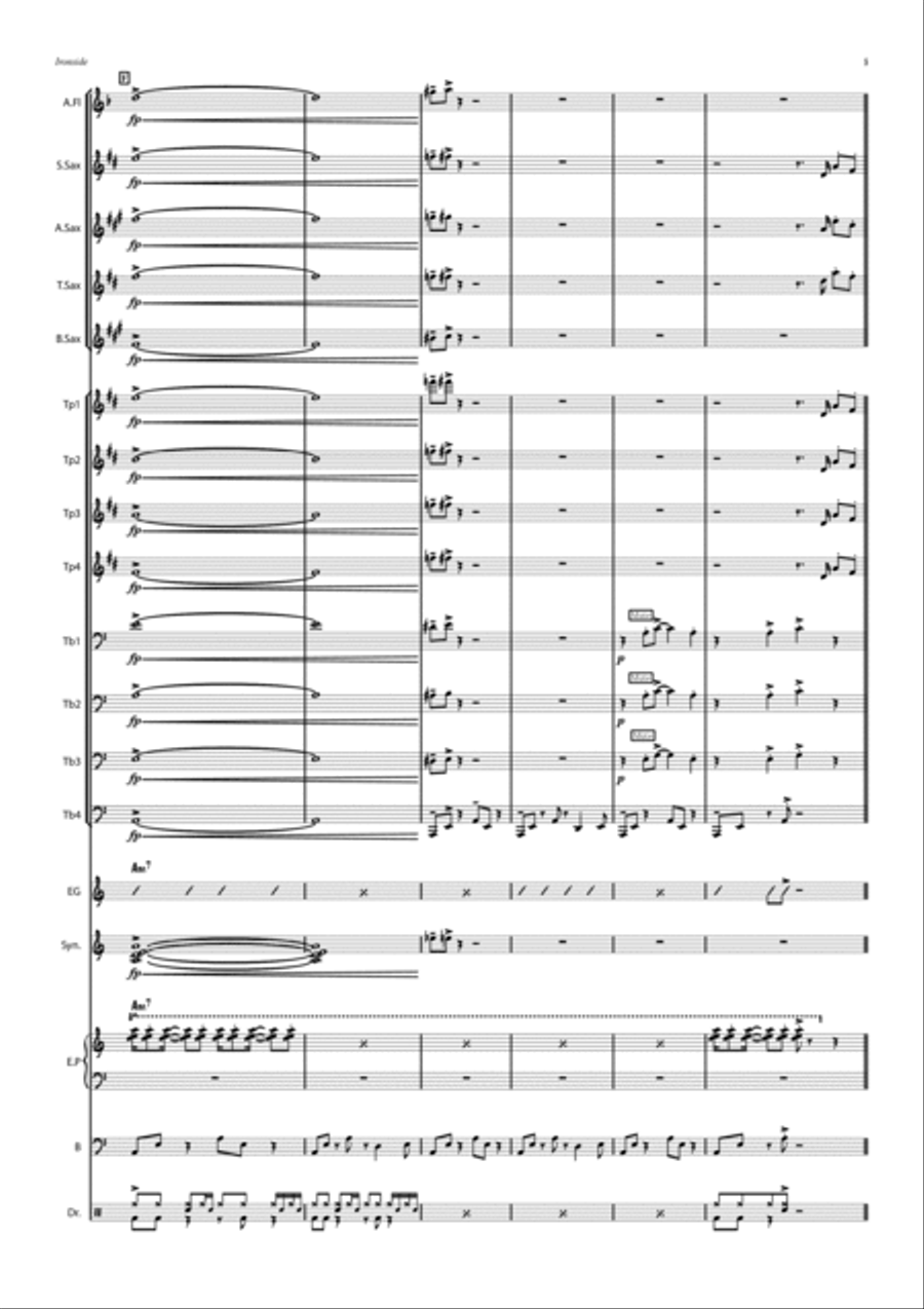 The Ironside Theme Concert Band scores gallery preview page 5