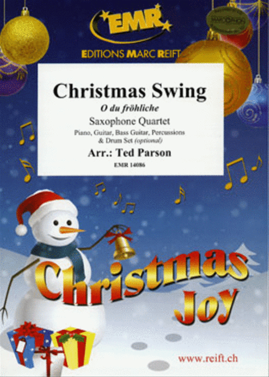 Christmas Swing Saxophone Quartet scores gallery preview page 1