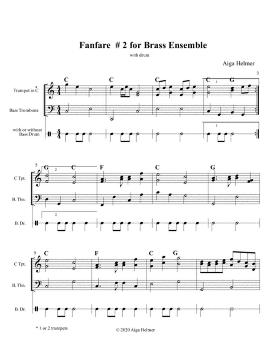 Fanfare # 2 f. Brass-Ensemble image number null