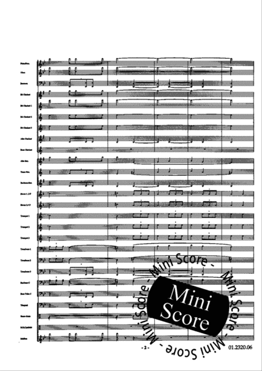 V for Victory Fanfare Band scores gallery preview page 7
