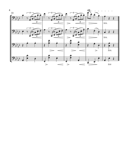 Waltz in A-flat major, Op. 39, No. 15 (for Cello Quartet) image number null