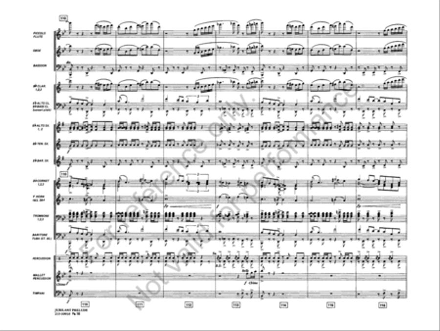 Jubilant Prelude Concert Band scores gallery preview page 17