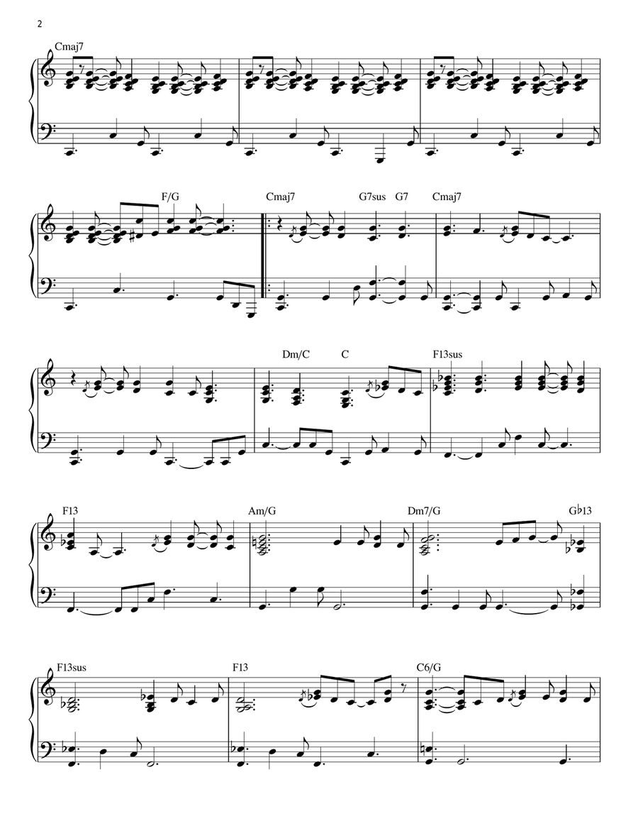 Minute By Minute (arr. Larry Moore) Piano Solo scores gallery preview page 2