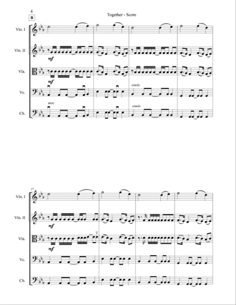 Together Together String Orchestra scores gallery preview page 4