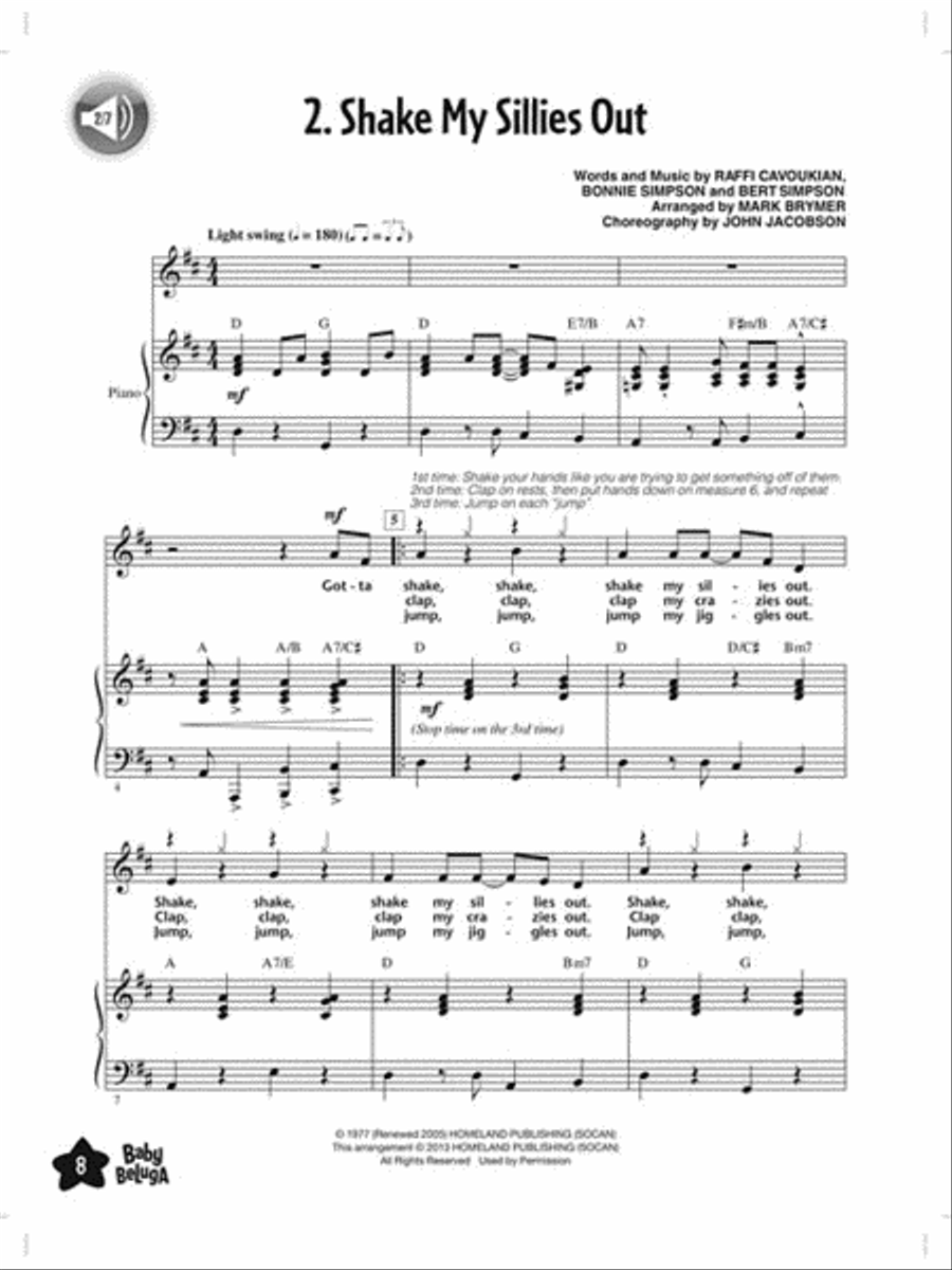 Baby Beluga Choir scores gallery preview page 5