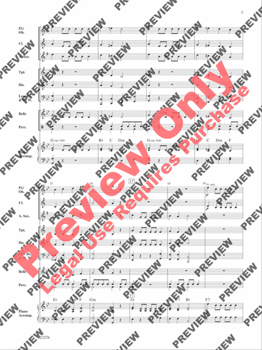 Festival of the Gladiators Concert Band scores gallery preview page 4