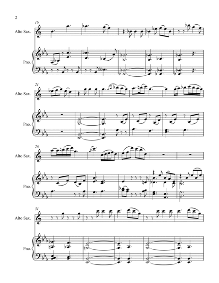 La Campana de la Tarde Alto Saxophone scores gallery preview page 2
