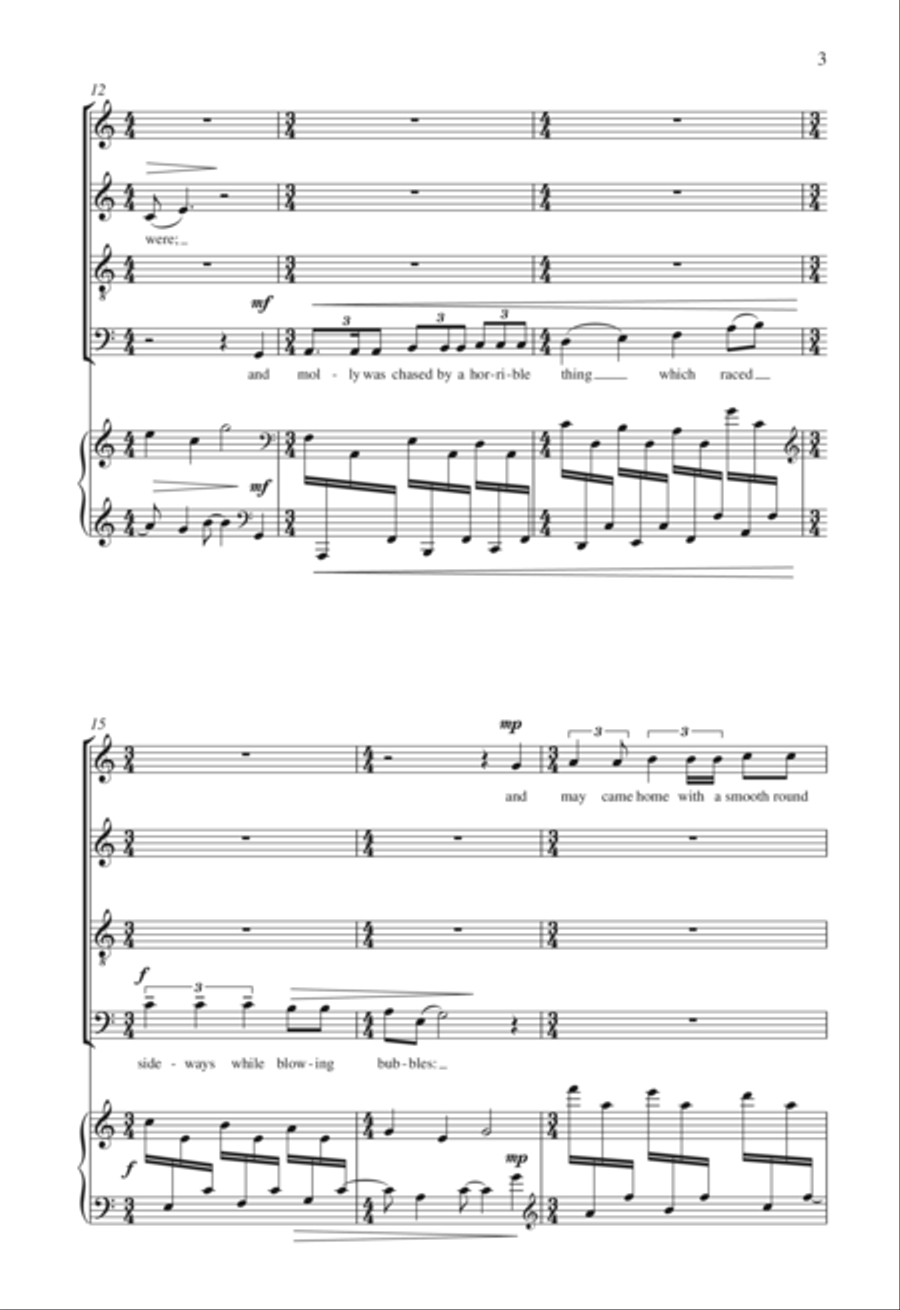 Maggie And Milly And Molly And May (From 'The City And The Sea') 4-Part scores gallery preview page 3