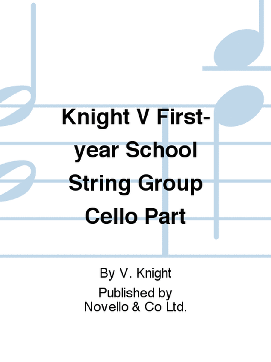 First-year School String Group Cello Part