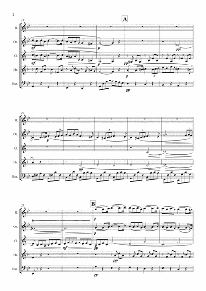 Fauré: Pavane Op.50 (transposed into G minor) - wind quintet image number null