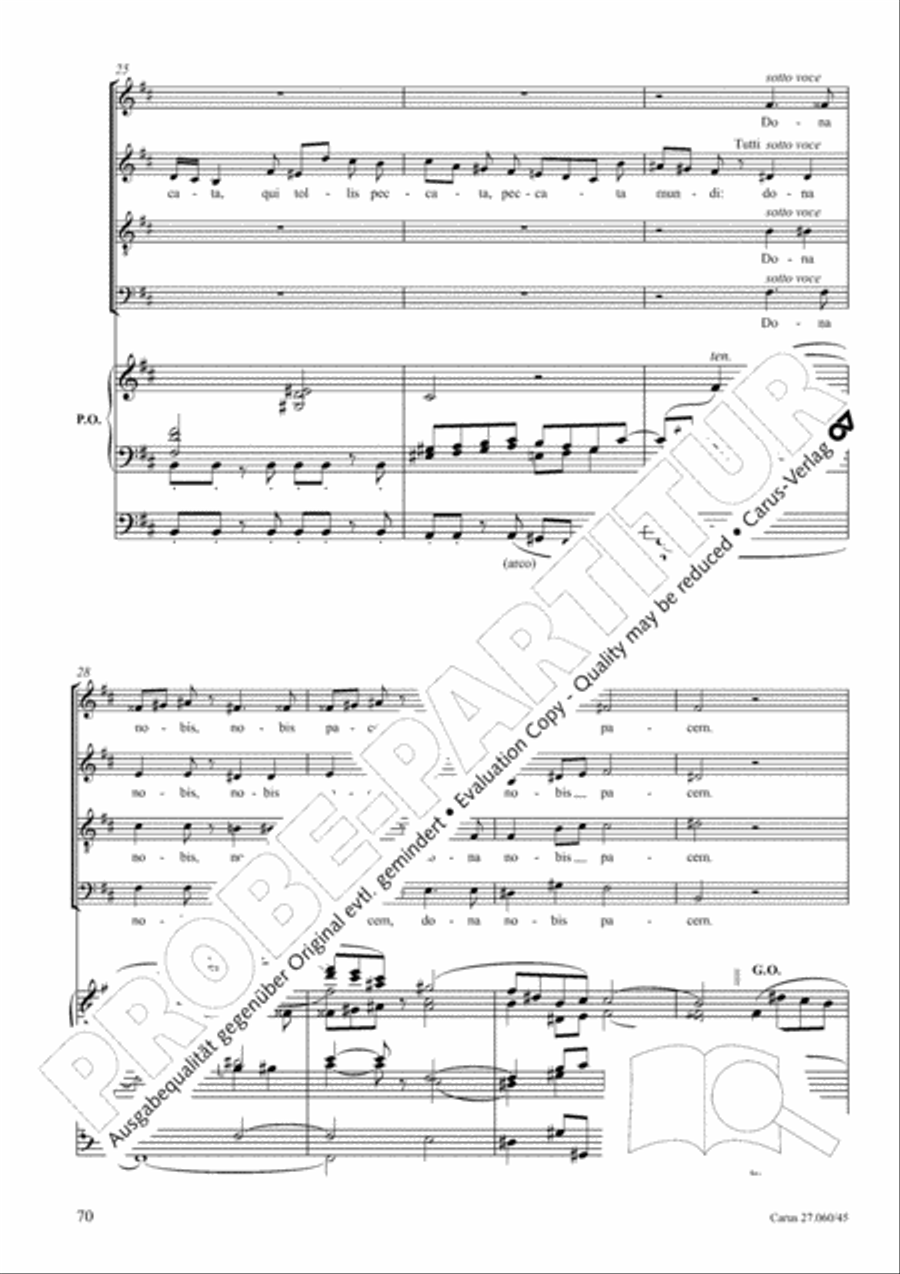 Messe a quatre voix 4-Part scores gallery preview page 71