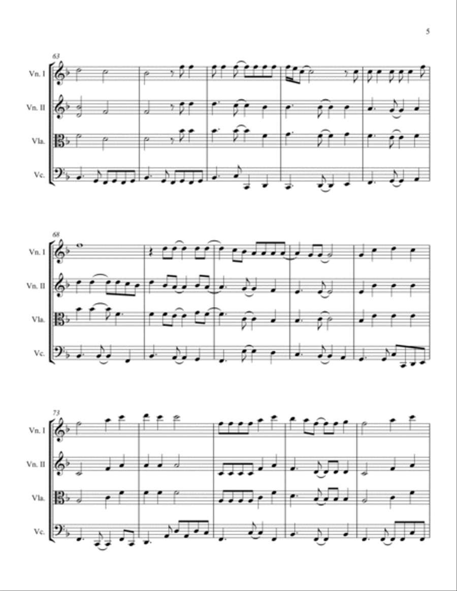 Thunder Road String Quartet scores gallery preview page 5