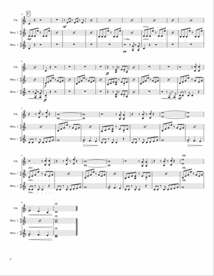 Honored Rolls Honored Rolls Percussion Ensemble scores gallery preview page 4