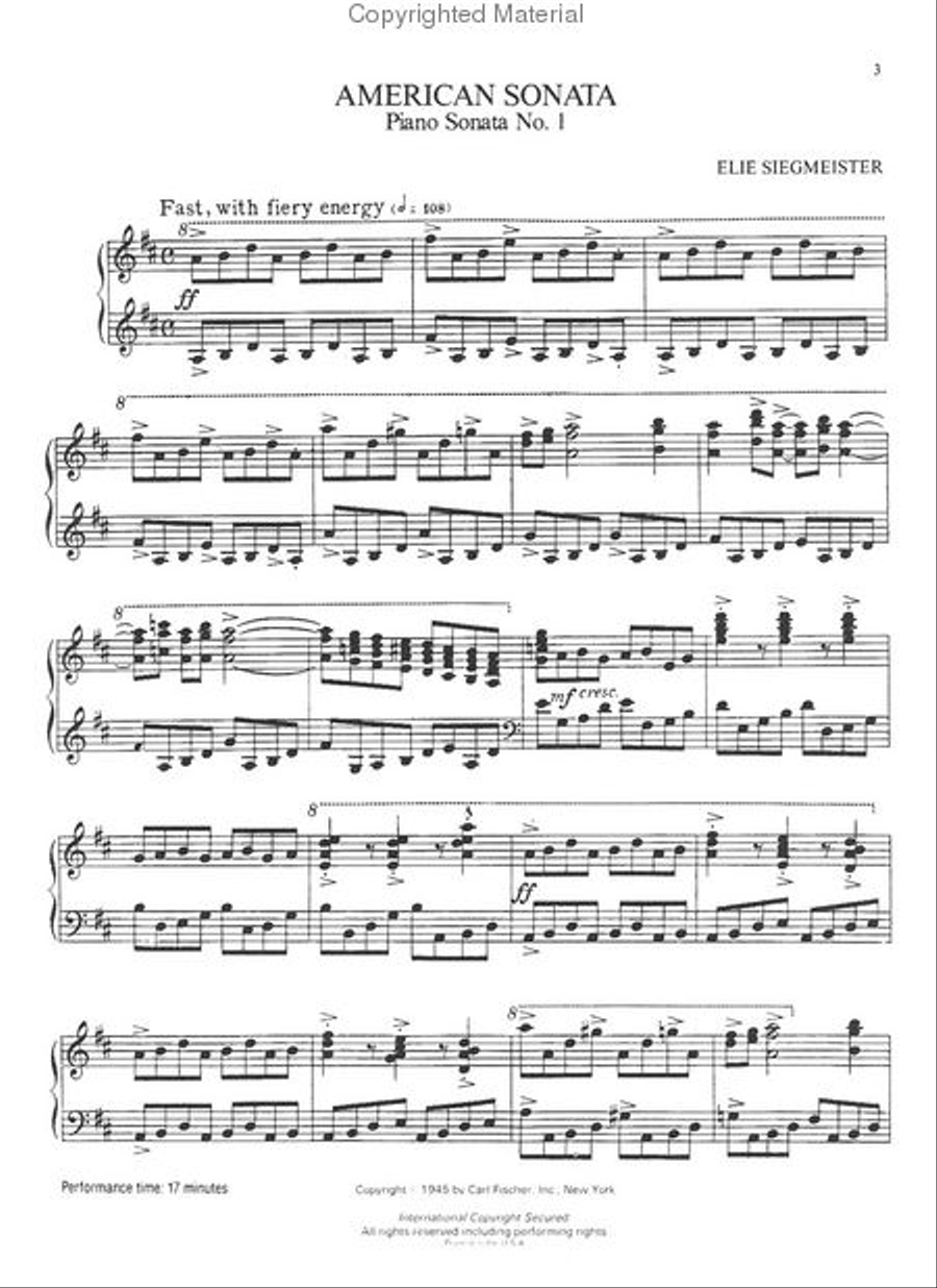 American Sonata American Sonata Piano Solo scores gallery preview page 2