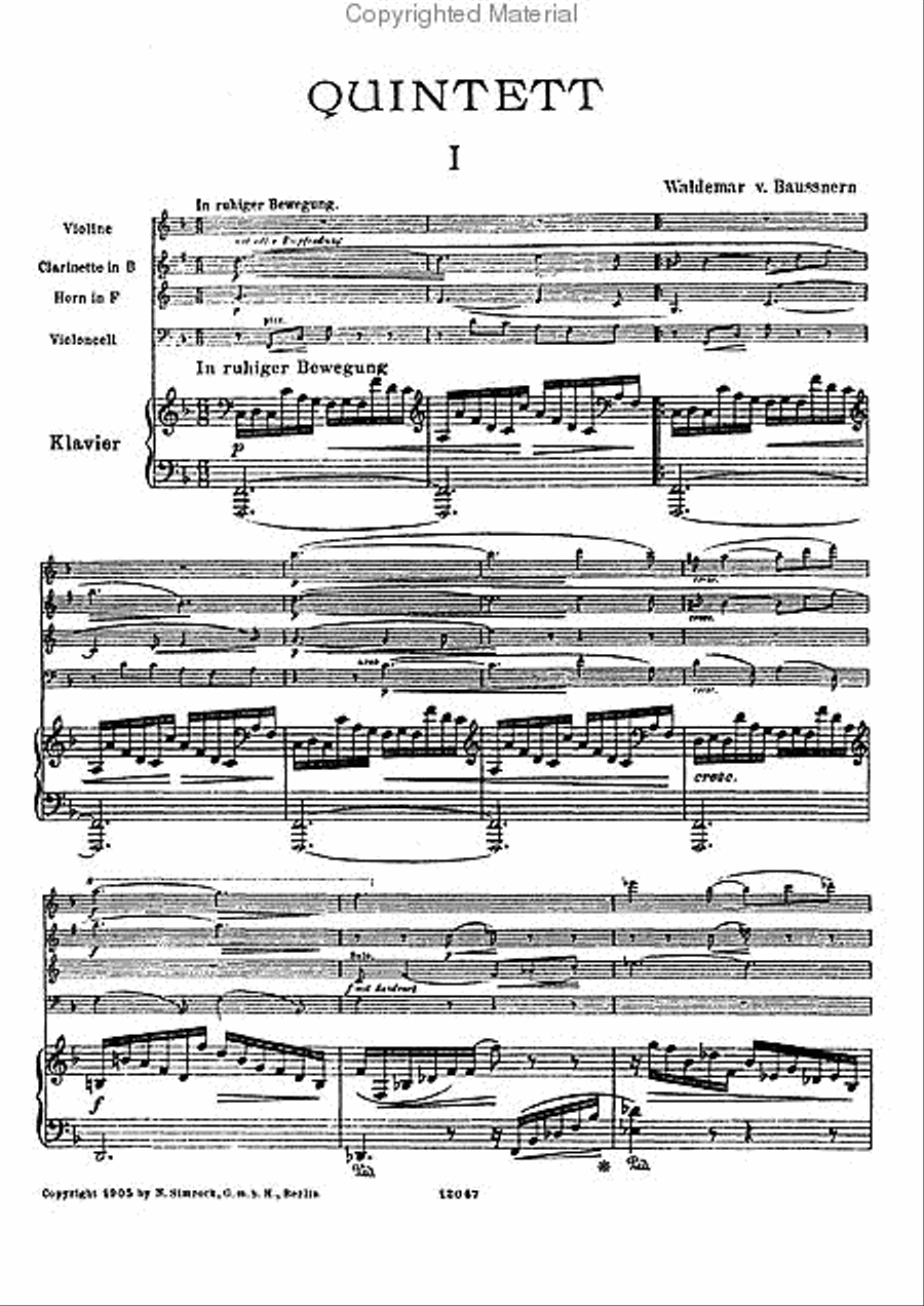Quintet A Clarinet scores gallery preview page 2