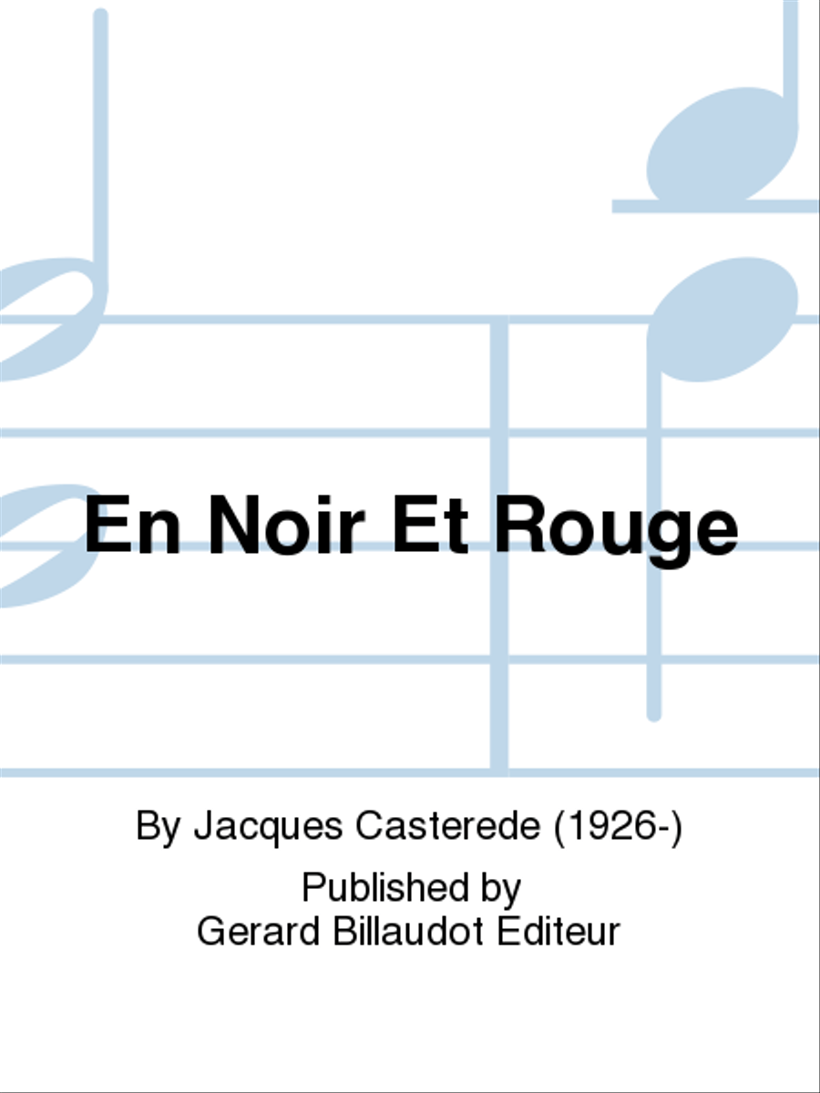 En Noir Et Rouge Chamber Music scores gallery preview page 1