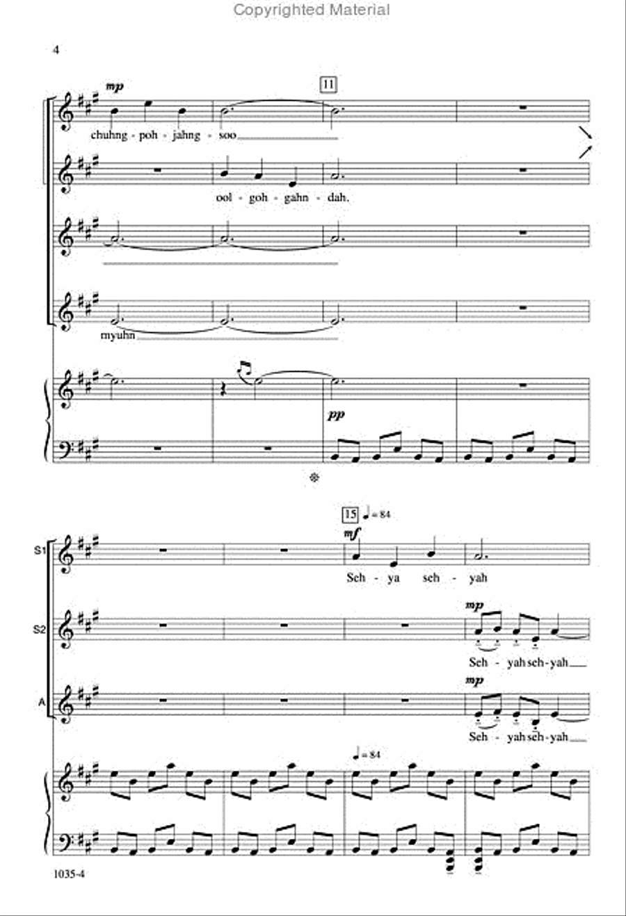 Blue Bird - SSA Octavo SSA scores gallery preview page 3