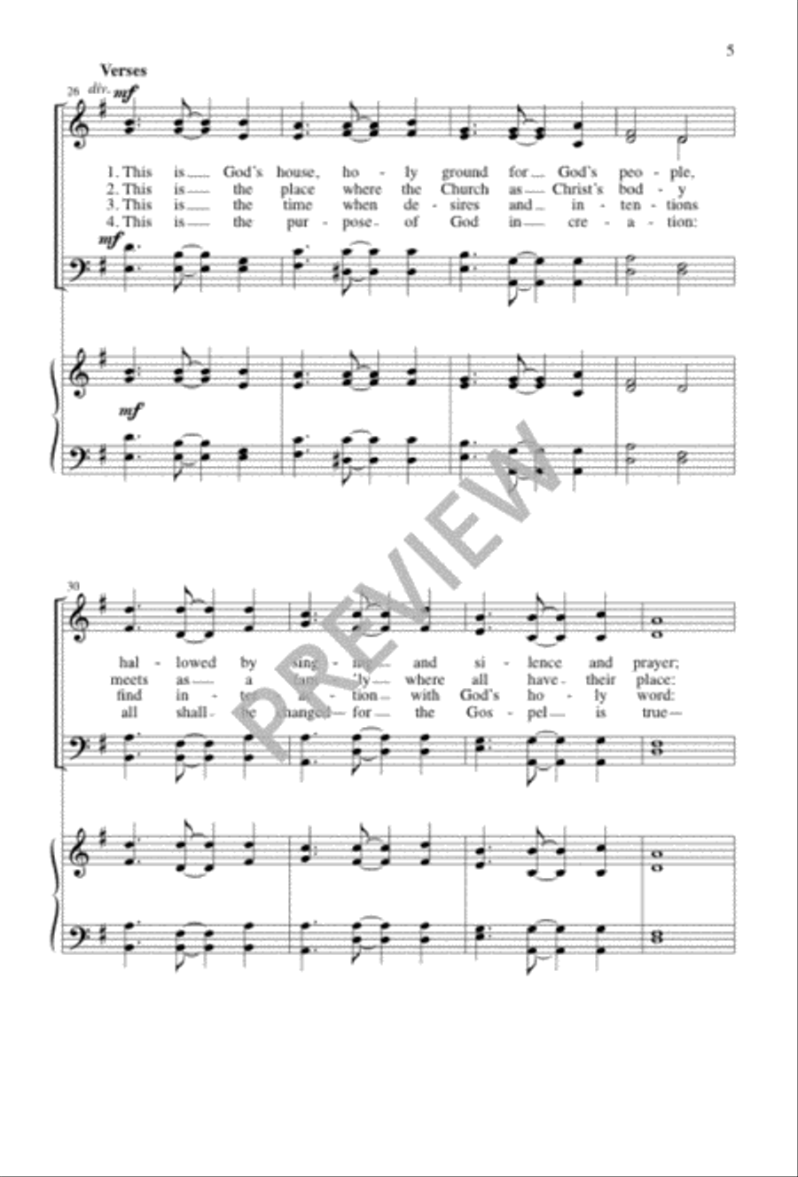 In Christ We Live 4-Part scores gallery preview page 5