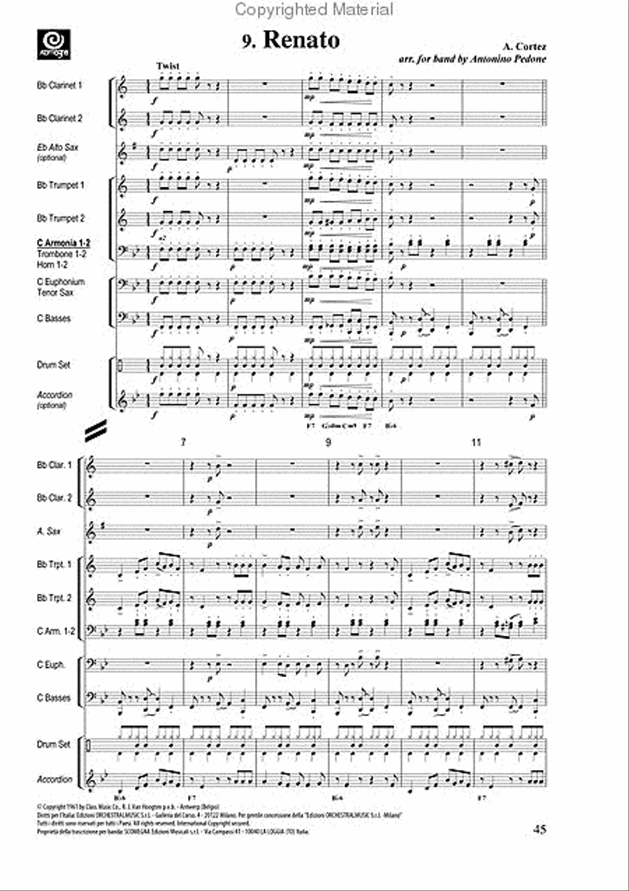 Green Book Vol. 2 - 12 Dance Numbers Marching Band scores gallery preview page 11