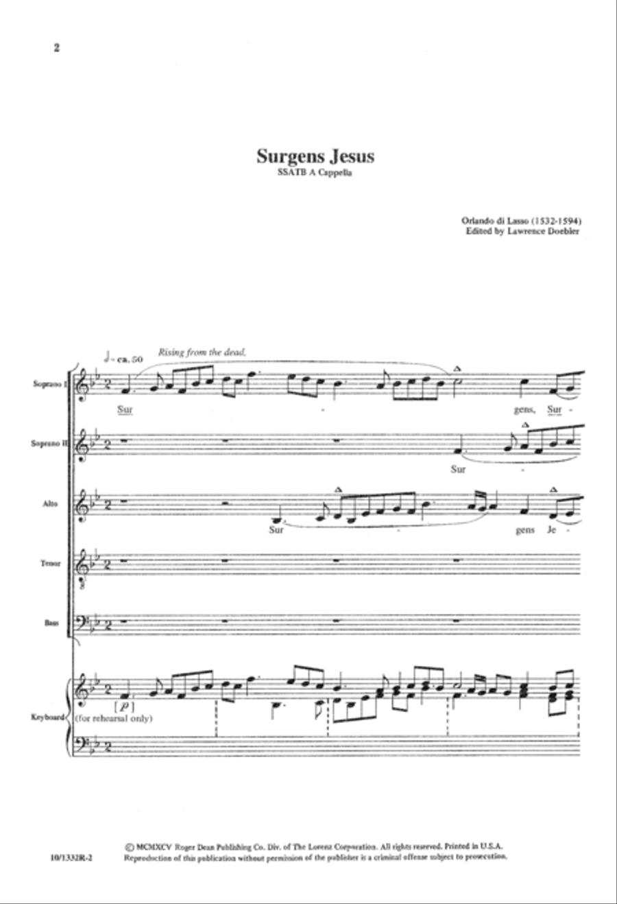 Surgens Jesus Surgens Jesus Divisi scores gallery preview page 2