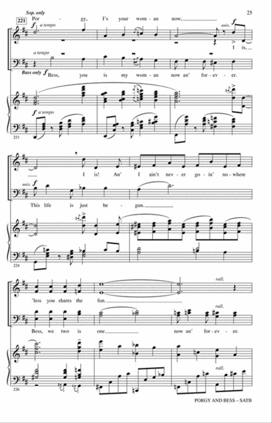 Porgy and Bess 4-Part scores gallery preview page 7