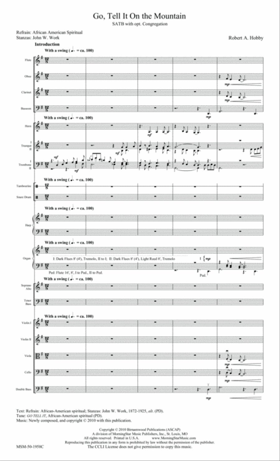 Book cover for Go Tell It on the Mountain (Downloadable Orchestra Score)