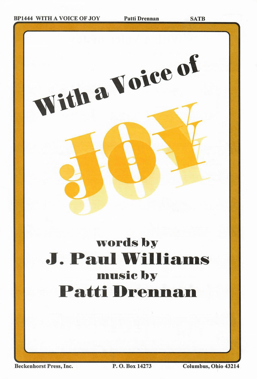 With a Voice of Joy 4-Part scores gallery preview page 1