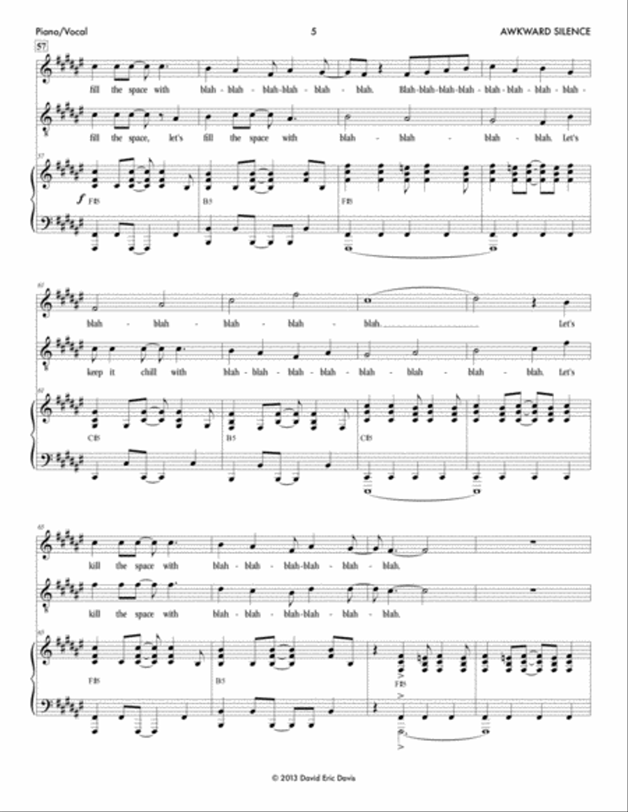 Brooklyn Crush (Vocal Selections) Piano scores gallery preview page 5