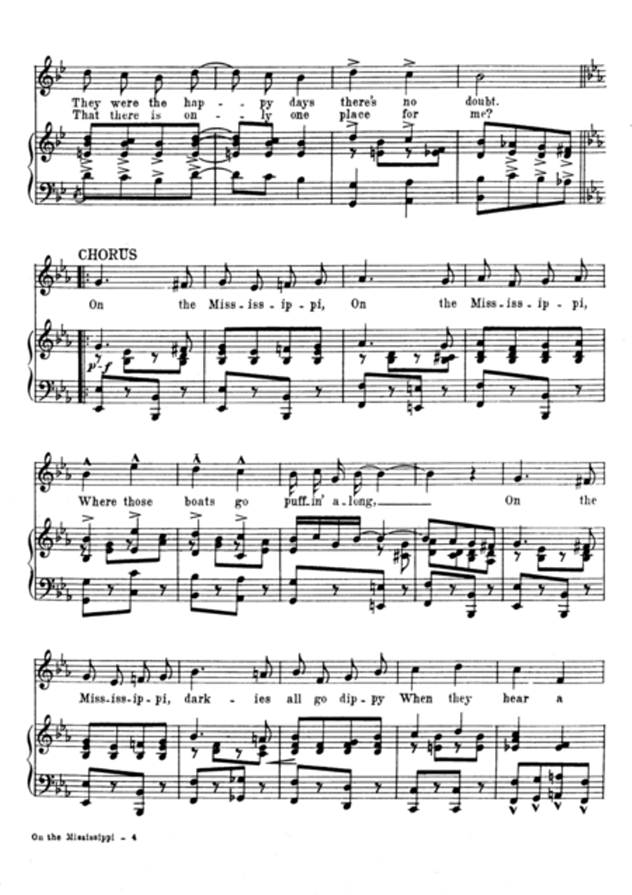 On The Mississippi Voice scores gallery preview page 4