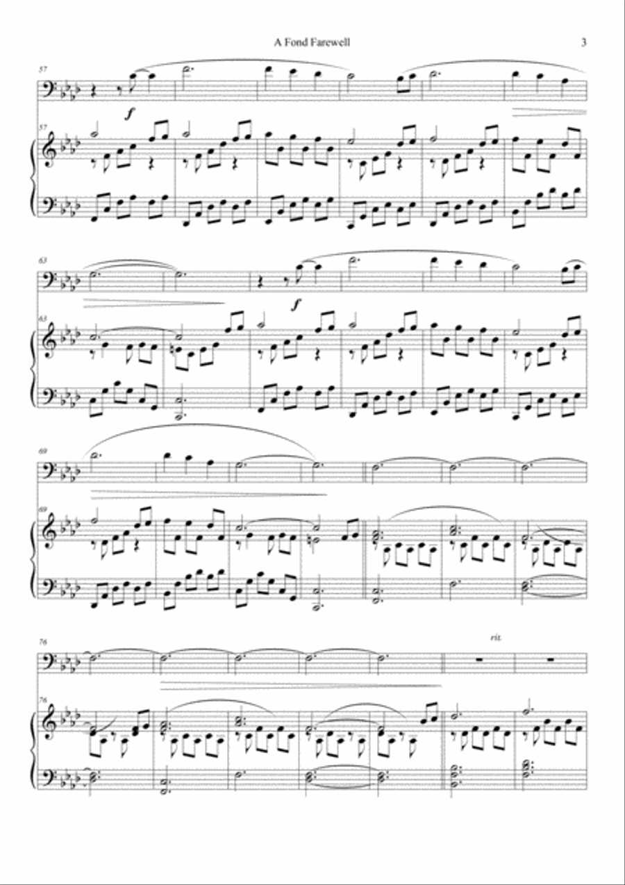 A Collection of 5 Melodies for Cello and Piano Piano scores gallery preview page 5