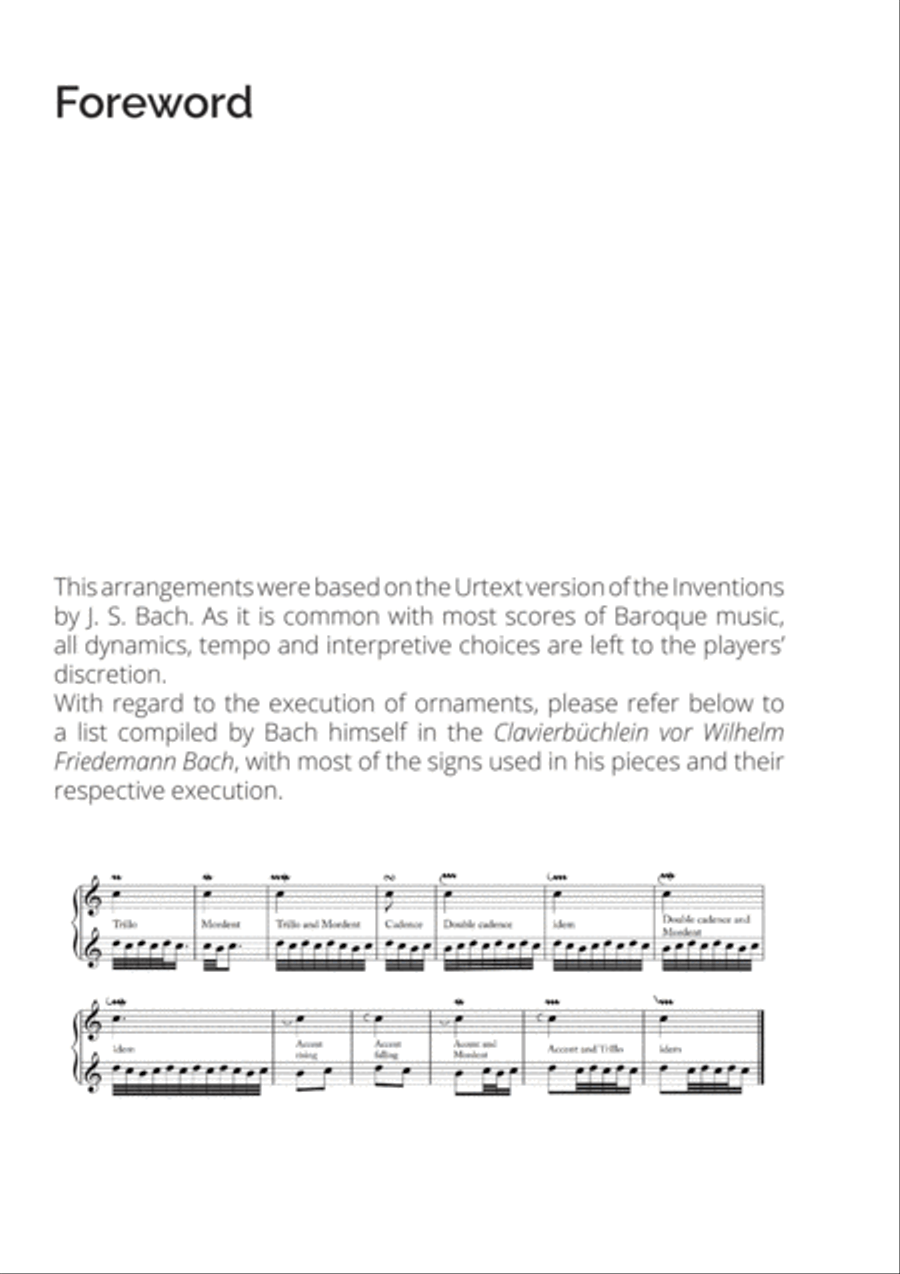 15 Two-Part Inventions (for violin and violoncello) String Duet scores gallery preview page 3