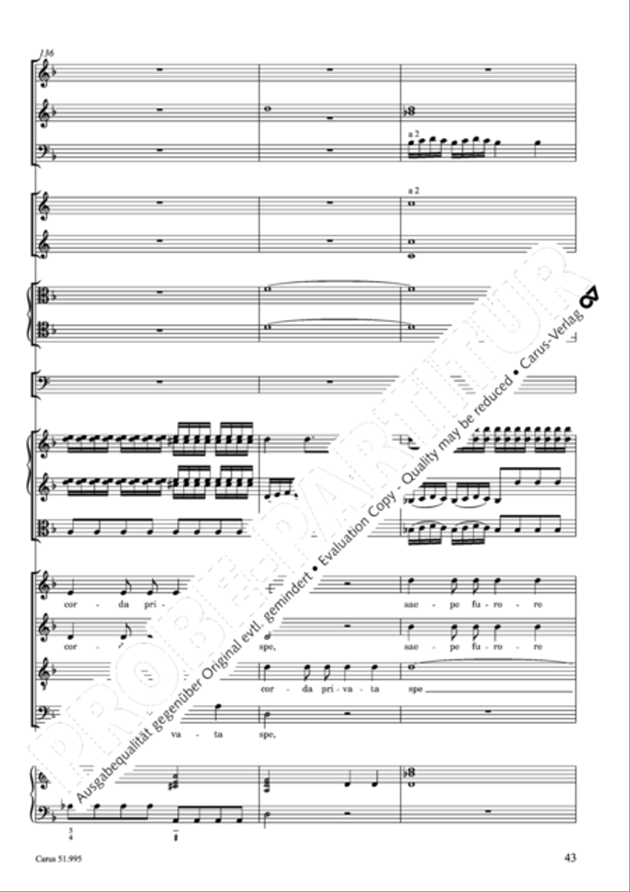 Insanae et vanae curae 4-Part scores gallery preview page 44