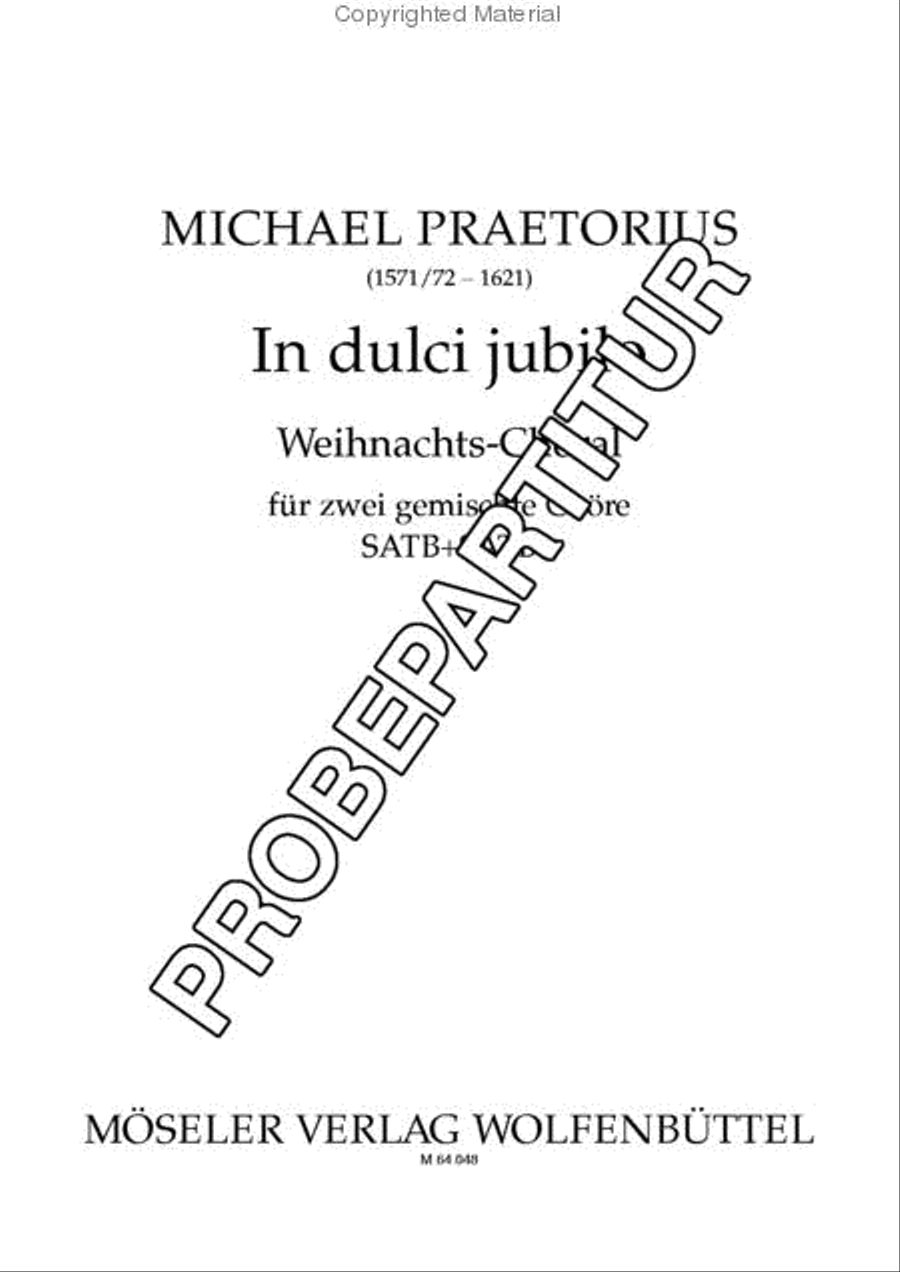 In dulci jubilo 4-Part scores gallery preview page 2