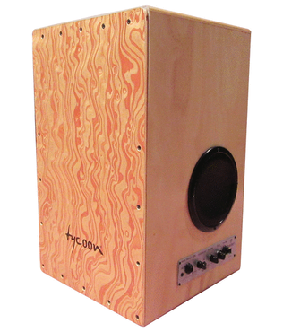 29 Series Gig Box Cajon – Siam Oak with Hand Painted Front Plate