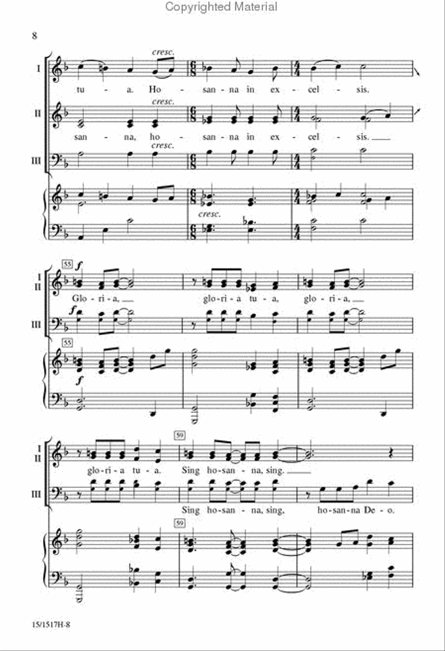 Festival Hosanna 4-Part scores gallery preview page 8