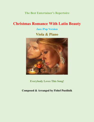 "Christmas Romance With Latin Beauty"-Piano Background for Viola and Piano-Video