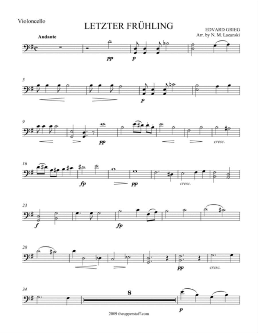 Letzter Fruhling String Orchestra scores gallery preview page 2