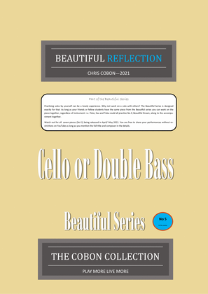 No.5 Beautiful Reflection (Cello or Double Bass)