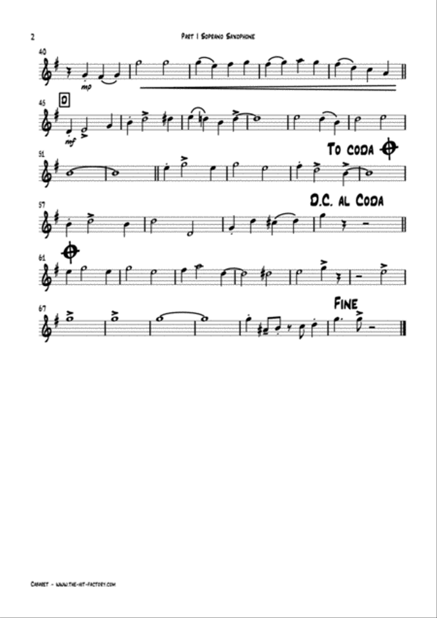 Cabaret Woodwind Quartet scores gallery preview page 4