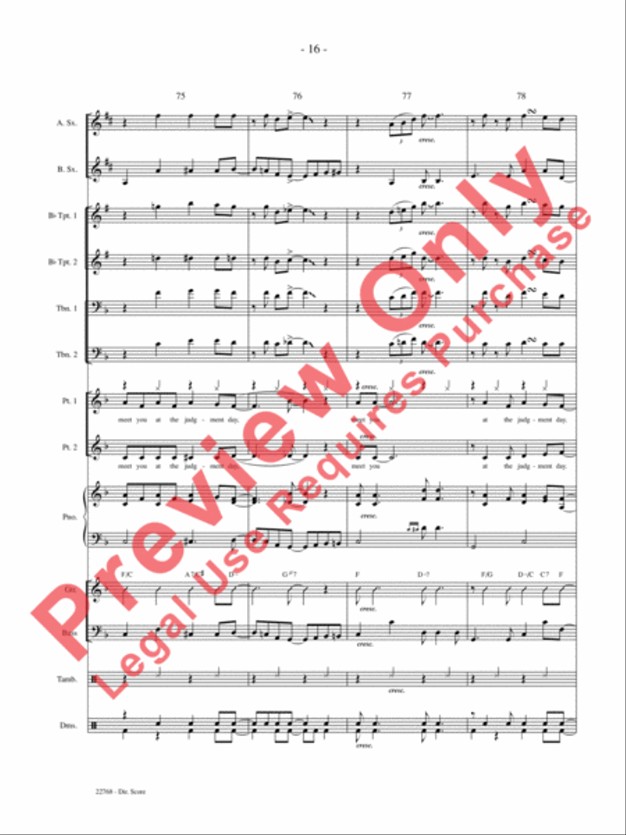 Climbing Up the Mountain Choir scores gallery preview page 17