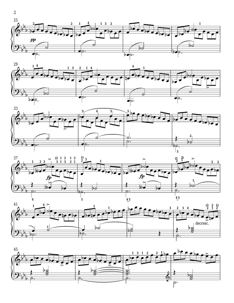 Impromptu No. 2 In E-Flat Major Piano Solo scores gallery preview page 2