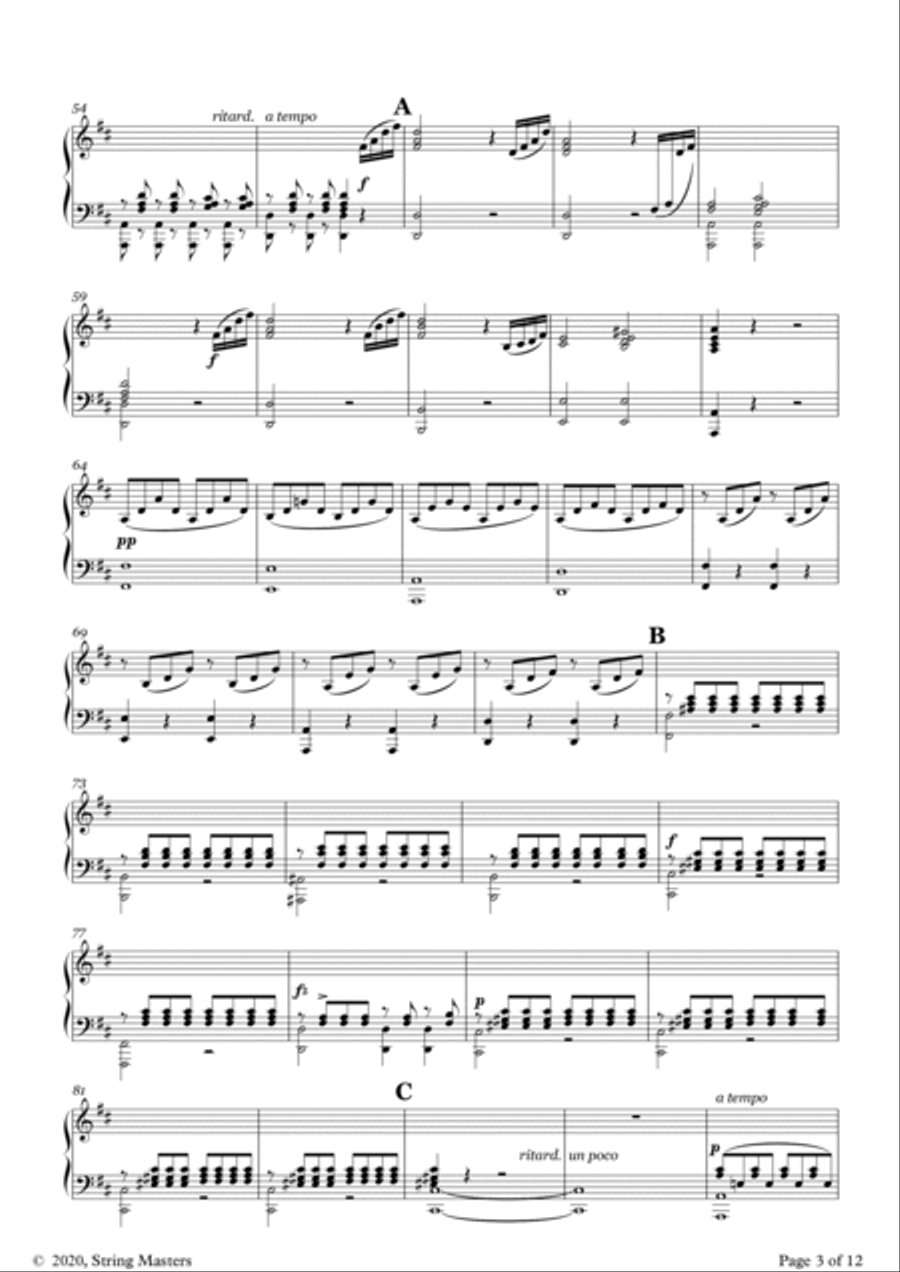 Concerto No 1, Op 16 Piano Accompaniment (de Beriot) Piano, Vocal, Guitar scores gallery preview page 3