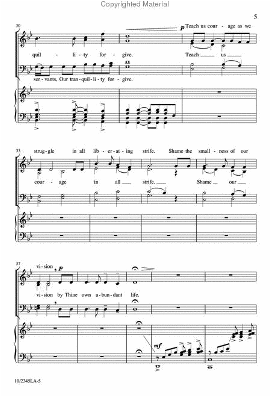 Hymn of Fire 4-Part scores gallery preview page 5
