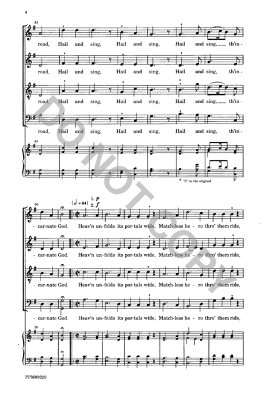 An Anthem for Easter 4-Part scores gallery preview page 5