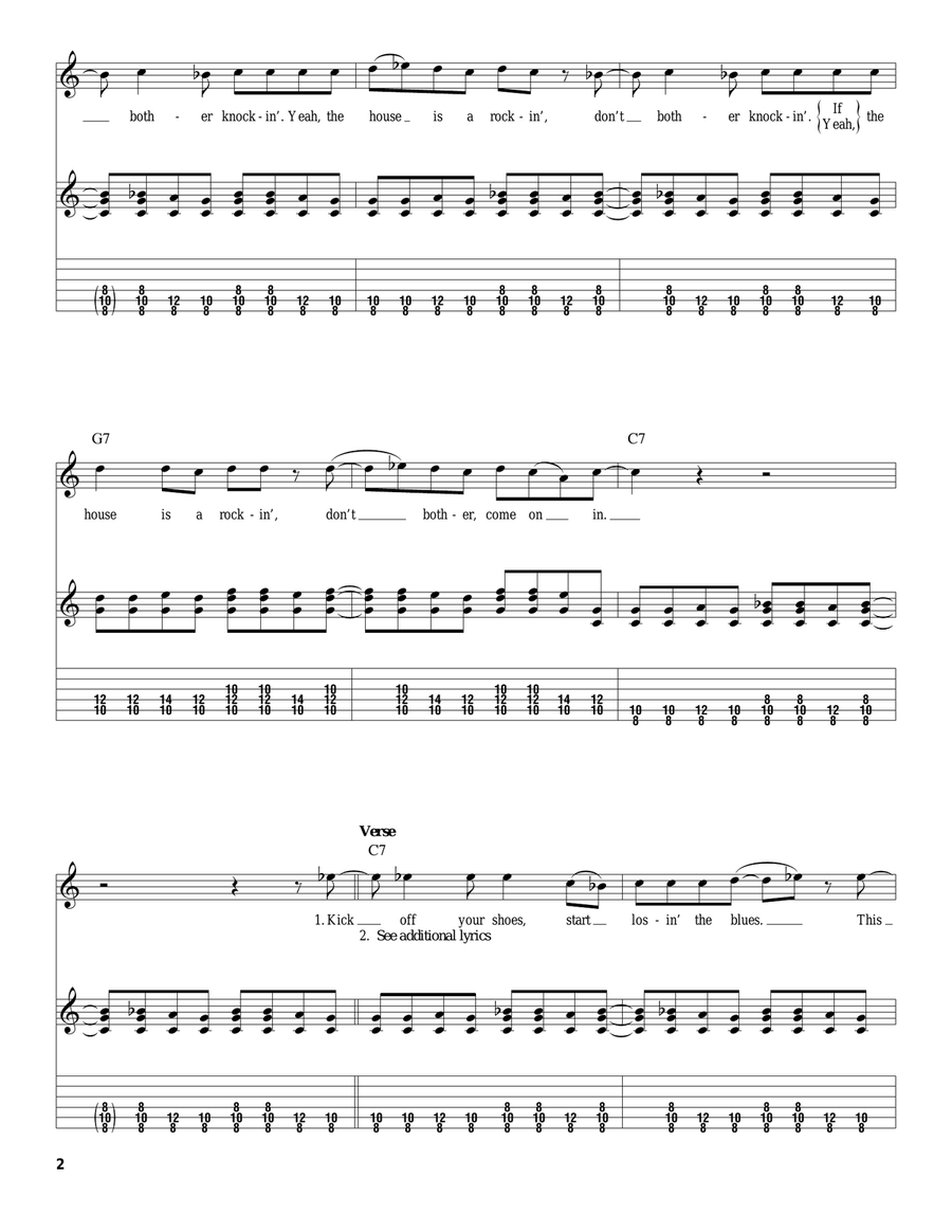 The House Is Rockin' The House Is Rockin' Acoustic Guitar scores gallery preview page 2
