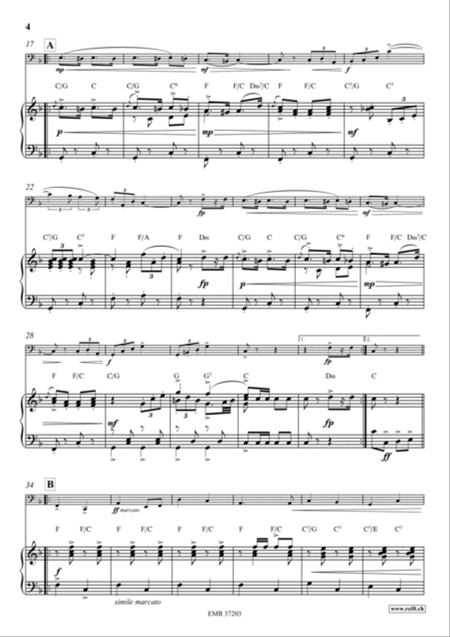Under The Double Eagle Trombone scores gallery preview page 4