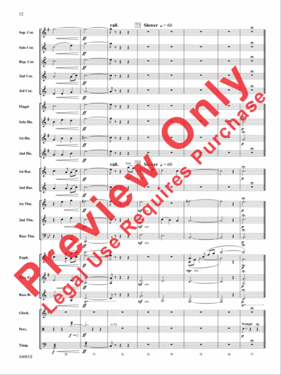 Alone Yet Not Alone (from Alone Yet Not Alone) Concert Band scores gallery preview page 13