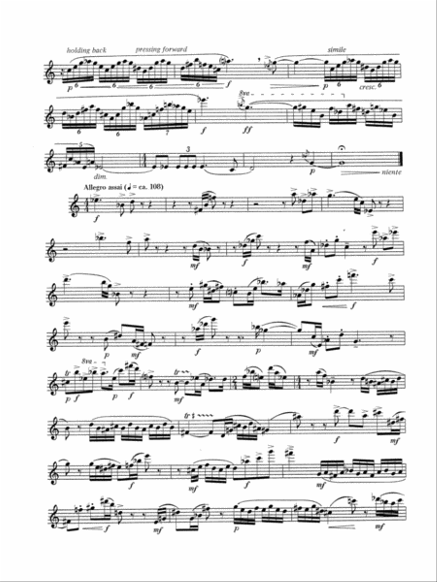 Fantasy and Fugue for Alto Flute Flute scores gallery preview page 3