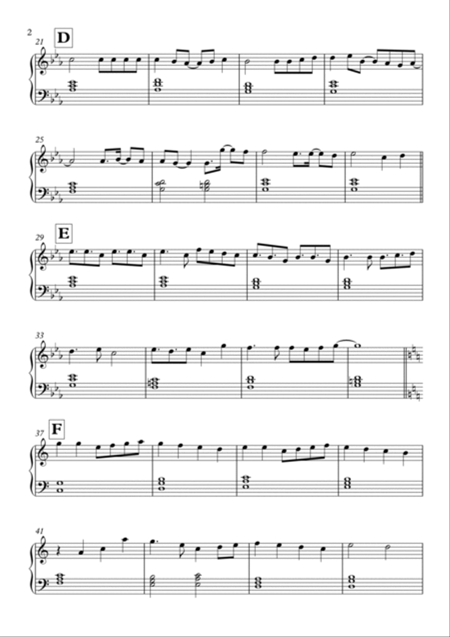 Dragon Ball Gt Piano Solo scores gallery preview page 2