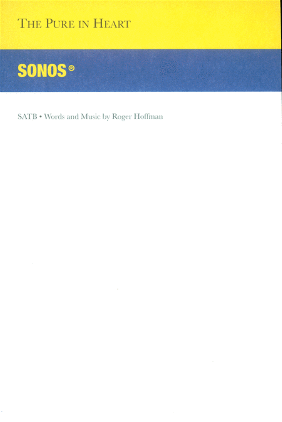 The Pure in Heart - SATB 4-Part scores gallery preview page 1